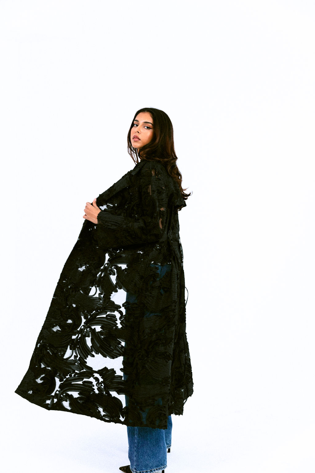 5D9A5501 Classic Black trench - الصورة 1