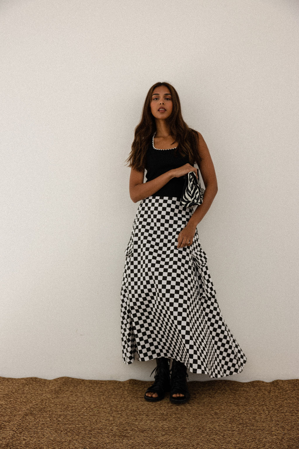 Chekered Skirt