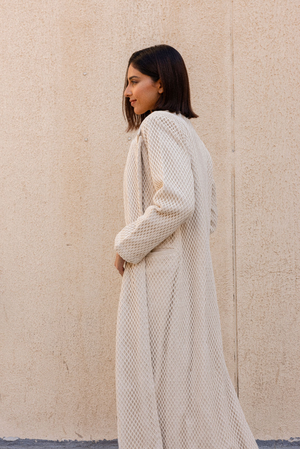 0S5A2699 Netted Long Jacket - الصورة 1