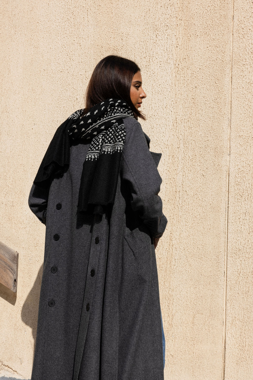 0S5A3045 Sided Buttoned Jacket - الصورة 1