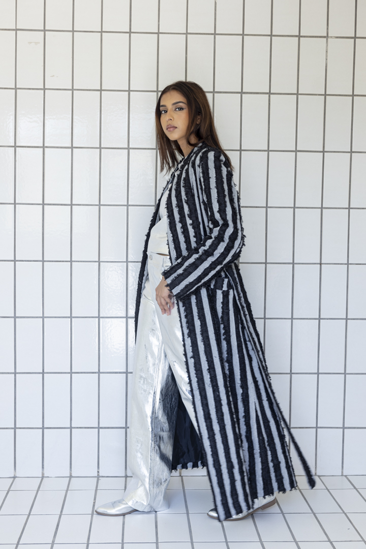 0S5A0063 Stripped Denim Jacket - الصورة 1
