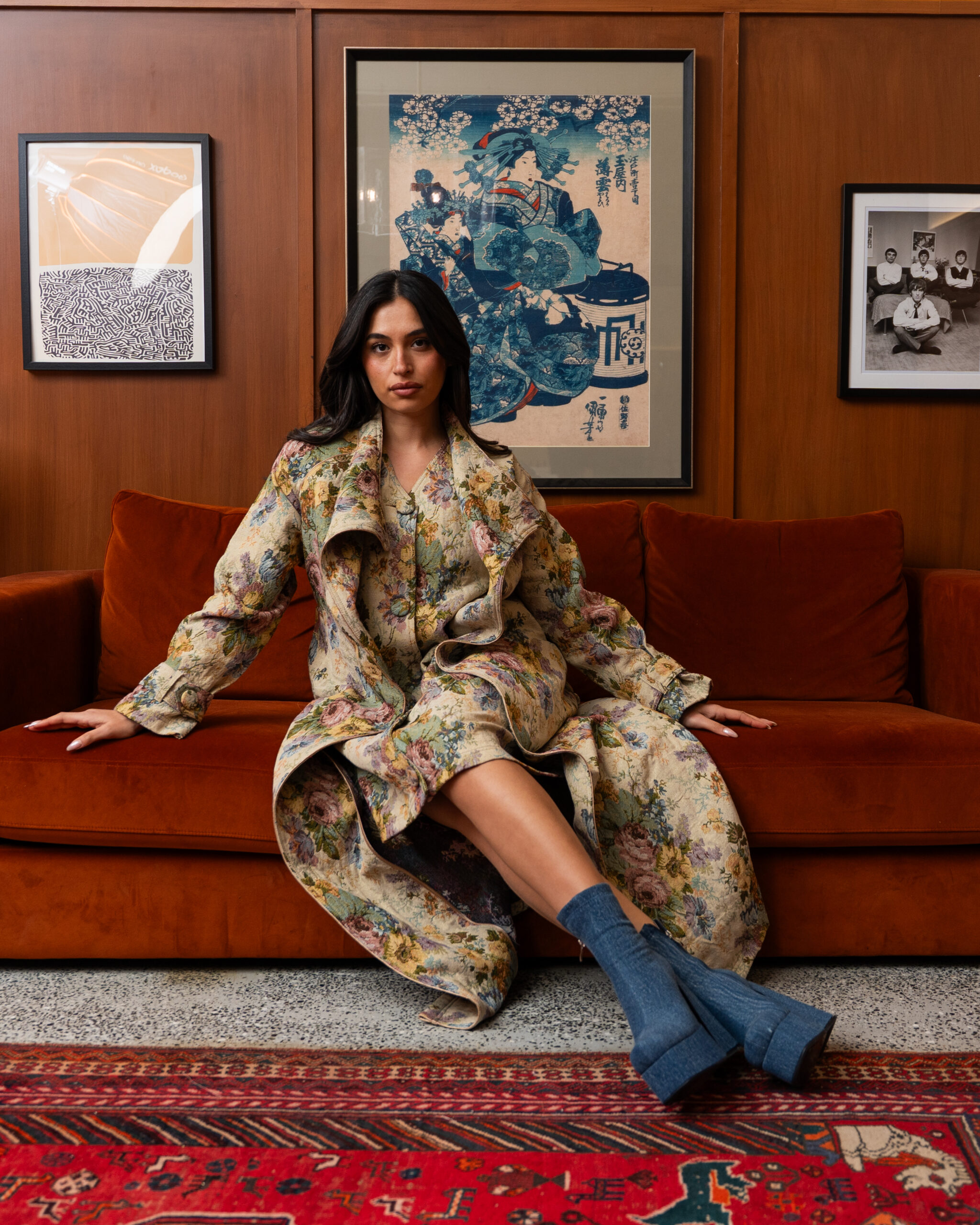 DSC08210 copy Floral Set ( Coat&Dress) - الصورة 1