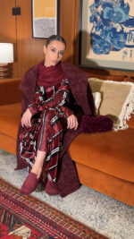 Wide collar Coat