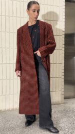 ⁦Red Plaid Coat⁩ - الصورة ⁦5⁩