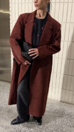 ⁦Red Plaid Coat⁩ - الصورة ⁦4⁩